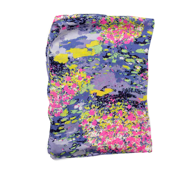 BEYMEN COLLECTION BLUE PINK YELLOW PALANKIN SCARFWOMENS SIZE 165X67